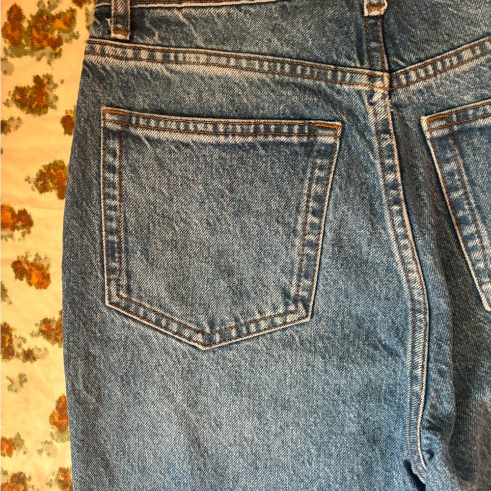 Reformation Cynthia High Rise Straight Jeans Button Fly Colorado Wash Size 26 - Picture 16 of 16